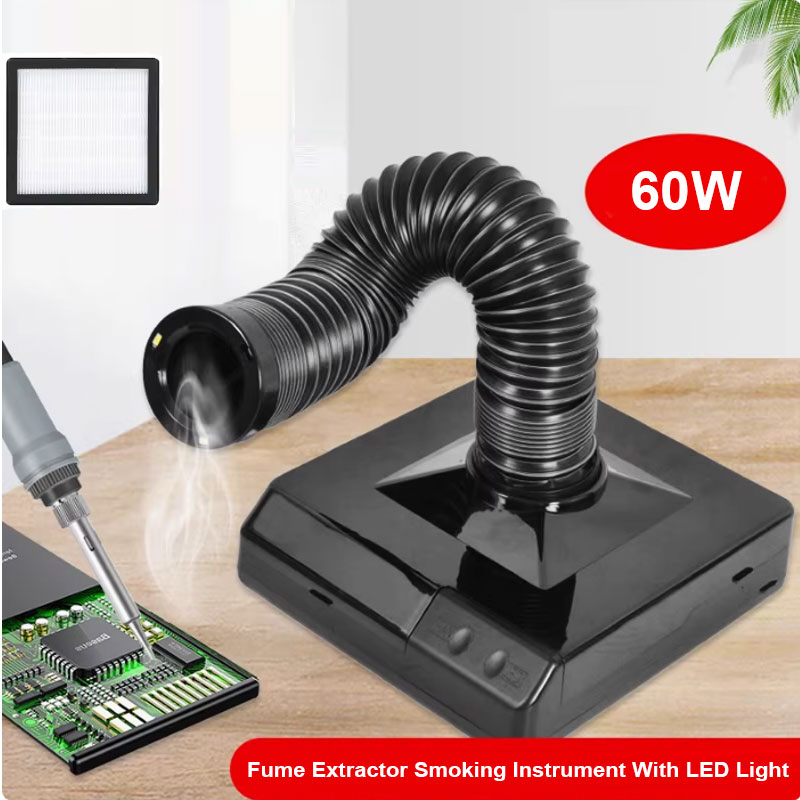 Electronics Repair Kit With Soldering Iron - 60W Soldering Iron Fume Extractor with