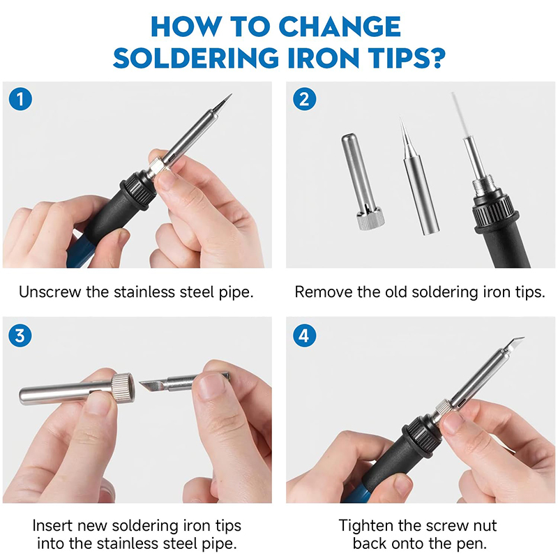 Adjustable Temp 220V 60W Elect - đánh giá và giá Electronics Repair Kit With Soldering Iron