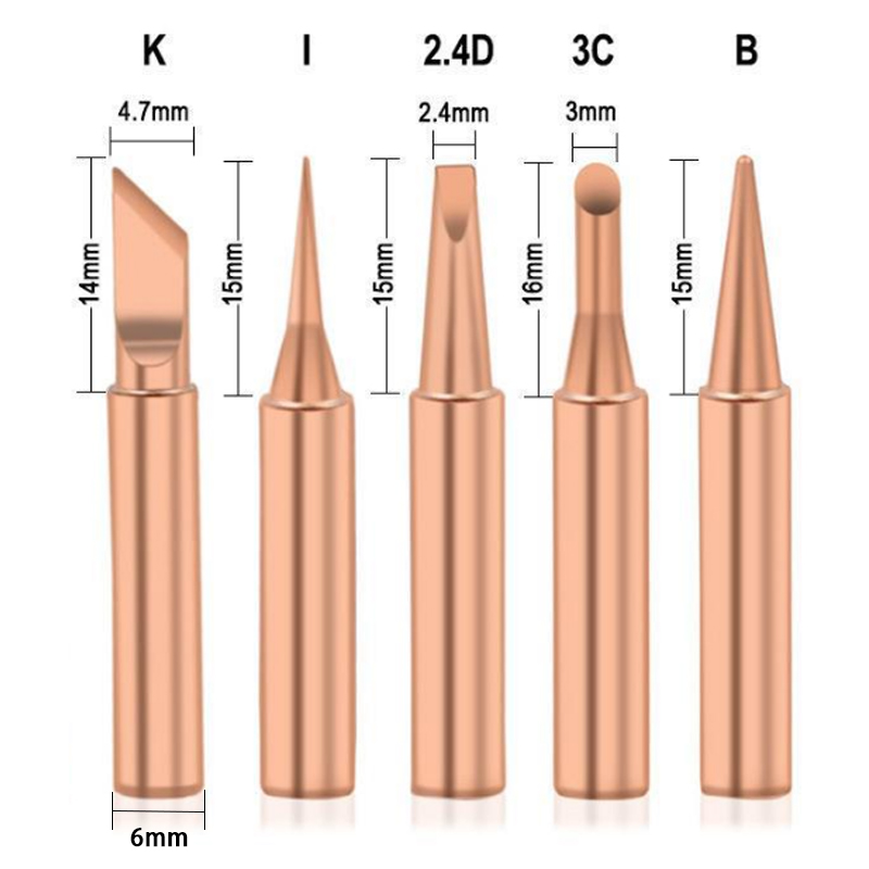5PCS/Lot Pure Copper Soldering - đánh giá và giá Electronics Repair Kit With Soldering Iron