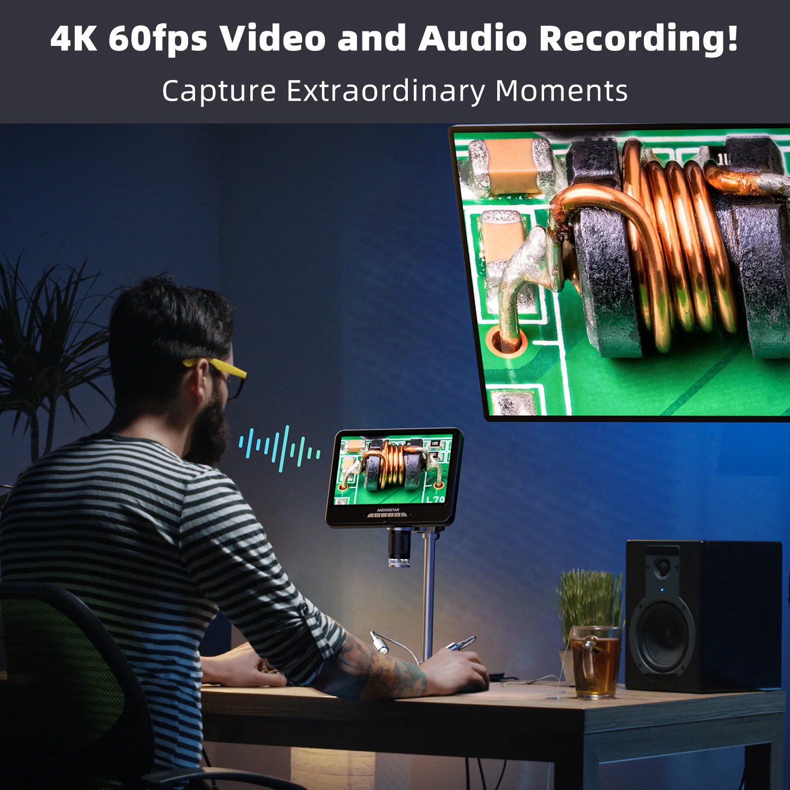 Andonstar AD210S-Pro 4K 60FPS  - đánh giá và giá Electronics Repairing